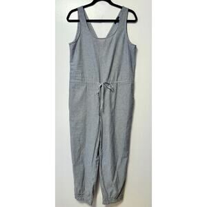 Drew Cotton Jumpsuit – Navy/White Stripe – Medium